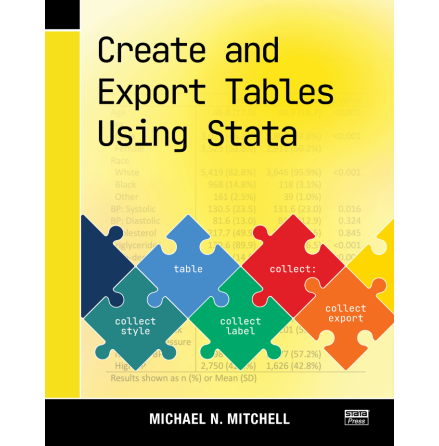 Create and Export Tables Using Stata, Michael N. Mitchell  (ebook)